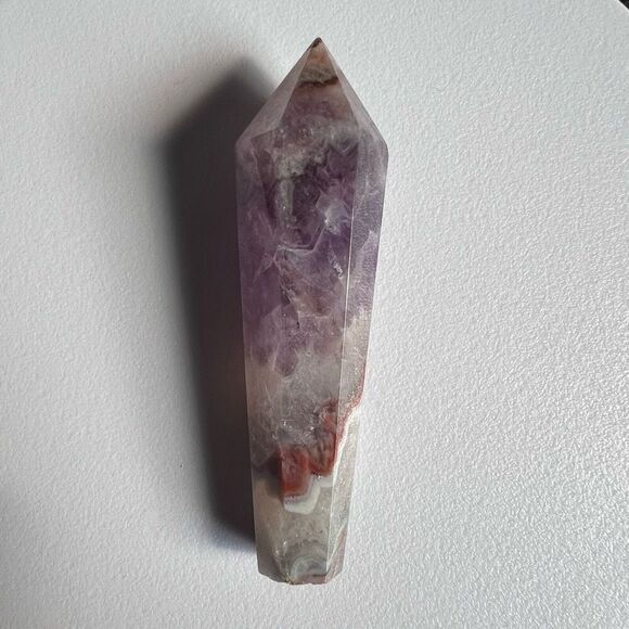 Amethyst Crazy Lace Crystal Wand‎ (#7) - Picture 5 of 11